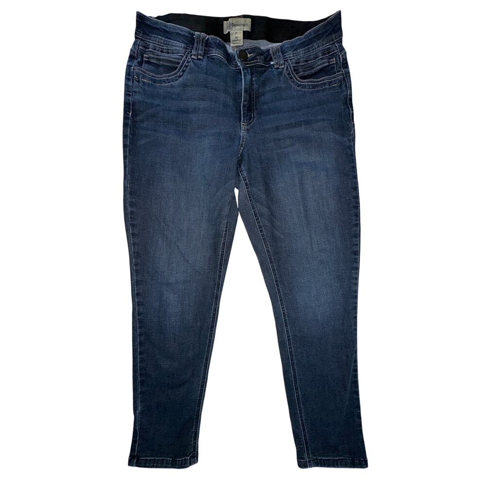 Democracy Ab Solution Skinny Jeans Dark Wash Blue Stretch Size 16 B1304KEEAXX
